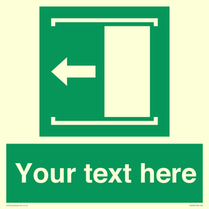 Custom Slide to Open Sign